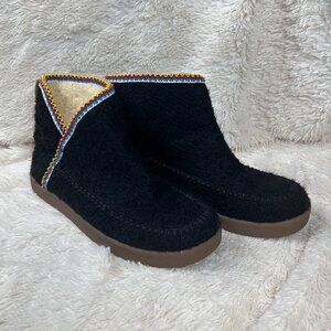 Sanuk Nice Bootak black ankle boots-8.5